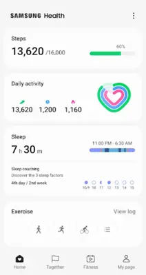 Samsung Health (Android Wear) android App screenshot 11